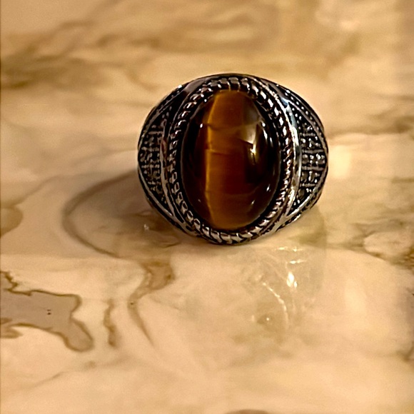 Tiger’s Eye Ring - Picture 1 of 3